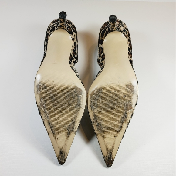 Next Leopard Print Fabric Heels size 9½ - Picture 4 of 5